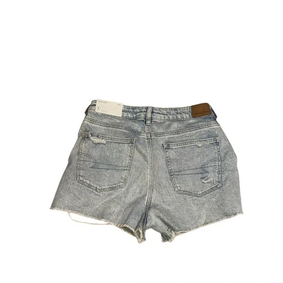 New with tags American Eagle Mom Short STRIGID Distressed Super High Rise Size 8 - Picture 3 of 6
